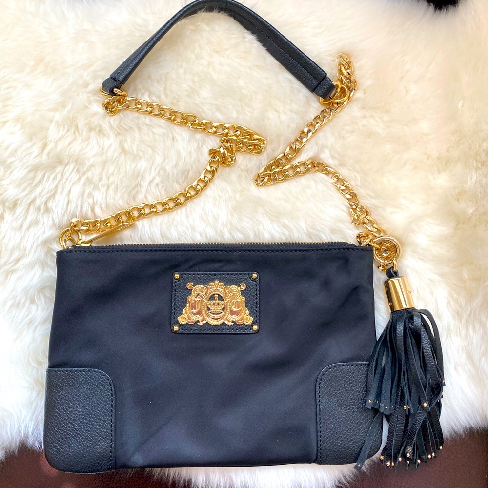 Juicy Couture Satin Black Purse.